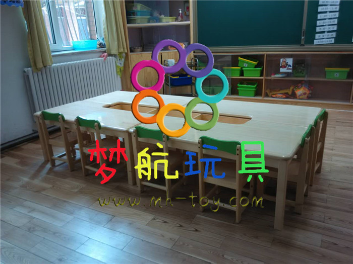 武汉向阳小区馨美佳幼儿园桌椅(图1)